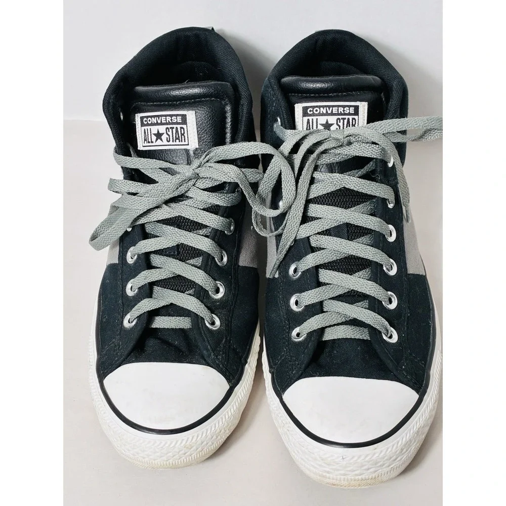 Converse Chuck Taylor Lace Up Mid Ankle Shoe Men's 11 Black/gray Skater Grunge